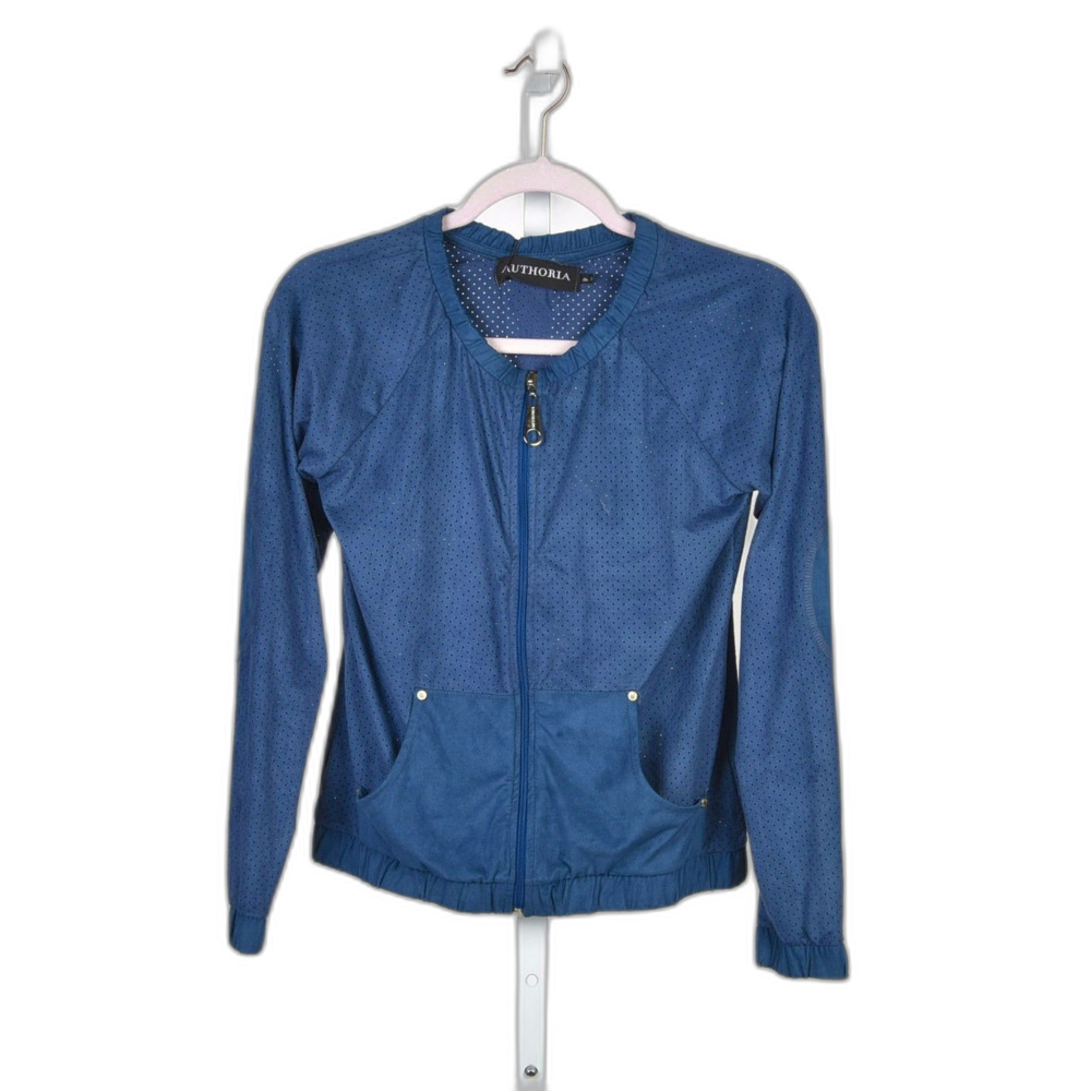 Authoria Casaco Ultra Synthetic Suede Zipper Jacket Size S NWT